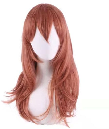 Anime Wig Chainsaw Man Cosplay Angel Devil Wig,Red Orange Long Wig Halloween Wig,Party Anime Show Cosplay Event Concerts Daily Wig