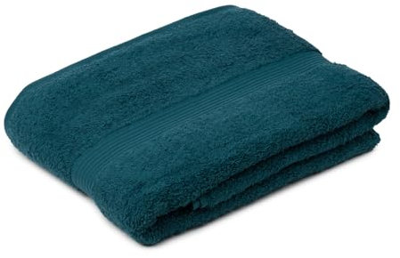 liebling Badetuch, 100% hochwertige Baumwolle, Serie Miami, 100 x 150 cm, waschbar & trocknergeeignet, Farbe: Petrol