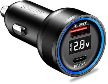 For oneplus car charger supervooc 100w, 2 Port car lighter usb charger for oppo Find X7 x5 Reno 10. for oneplus 12 11 10 Nord Ce 2 warp usb car adapter, for superdart car charger 80w realme GT6 12 9