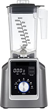 QXIWAOE Digital Libre DE BPA 2L Programa Automático Licuadora Comercial Profesional Mezclador Exprimidor Procesador De Alimentos Batidos De Hielo (Color : with 500ml Dry Jar, Size : AU)