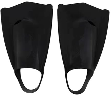 Greabuy Pinne da nuoto in silicone da viaggio, pinne corte per snorkeling, comode pinne da allenamento, per piscina