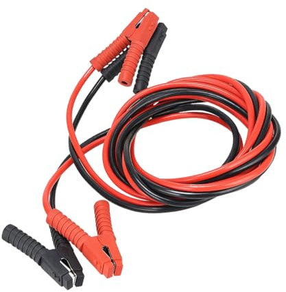 Gatuida 5m Heavy Duty Kupfer Starthilfekabel Für Motorräder LKW Und Suvs Notfall Überbrückungskabel Mit Kupferplattenklemmen Kein Verheddern