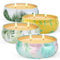 250 Heures Bougie Citronnelle Ensemble Intérieur Extérieur, 4 x 6oz, 180g, 100% Cire de Soja Naturel Citronnelle Lot, Portable Bougie Citronnelles pour JardinTerrasse/Balcon/Camping