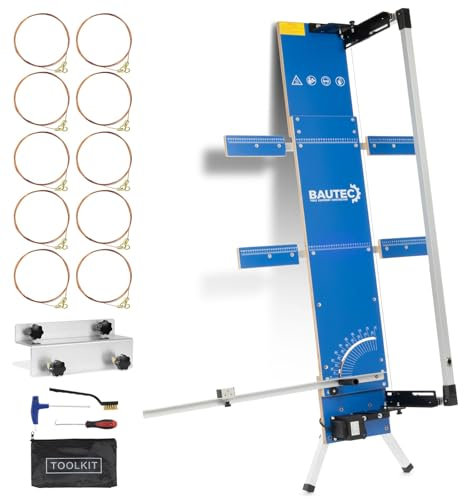 BAUTEC Styroporschneider GAZELLE Modell 3 » 200 Watt / 1.300mm » Starter-Set inkl. 10 Schneidedrähte, Gerüsthalterung » Heißdrahtschneider