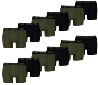 PUMA 12 er Pack Boxer Boxershorts Herren Unterwäsche sportliche Retro Pants