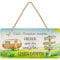 LANOLU Retro Blechschild Camping- die coolsten gehen campen, Camper Geschenke für Wohnmobilfahrer als lustige Wohnwagen Deko, Camping Regeln Deko Wohnwagen mit Jutekordel 16x32cm
