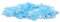 Hztyyier 1000pcs Confeti de Copo de Nieve 0.9in Color Vibrante Confeti Navideño Multipropósito para Decoraciones para el Hogar de Invierno (BLUE)