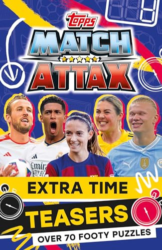 Match Attax Extra Time Teasers: The ultimate puzzle book for football fans, packed with 90+ pages of puzzles and activities from the game’s stars! Perfect for readers aged 7 to 12! (Pocket Puzzles)