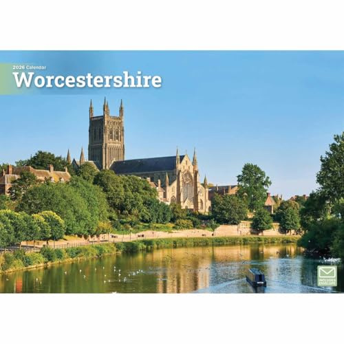 Worcestershire A4 Calendar 2026, Wall Calendars, Month To View, Gift