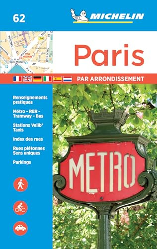Michelin Paris by Arrondissements Pocket Atlas #62 (Michelin Map & Guide Series)