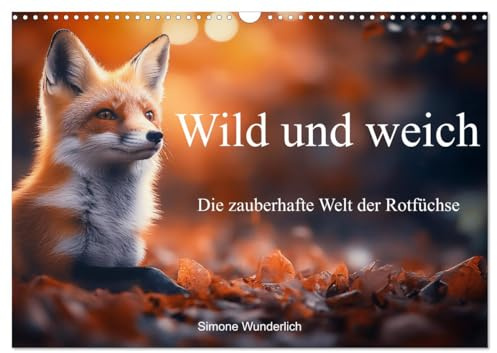 Wild und weich - Die zauberhafte Welt der Rotfüchse (Wandkalender 2026 DIN A3 quer), CALVENDO Monatskalender: Ein Kalender mit wundervollen Motiven von Rotfüchsen (CALVENDO Tiere)