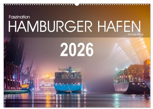 Faszination Hamburger Hafen (Wandkalender 2026 DIN A2 quer), CALVENDO Monatskalender: Industrieromantik aus der Hansestadt (CALVENDO Orte)