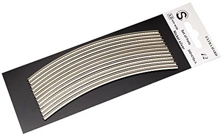 Sintoms Bunddraht Set für Ibanez ESP Jackson Hard Rock Metal Rock Gitarre,3,0 mm Jumbo Größe Neusilber Extra Hart