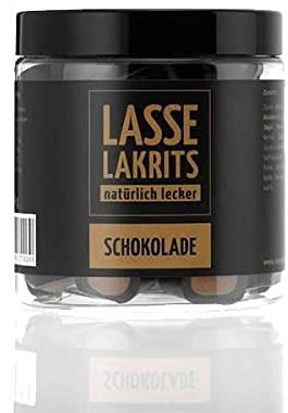 Lasse Lakrits Dosen – Feine Lakritzspezialitäten in vielen Geschmackssorten (165 g (1er Pack), Schokolade)