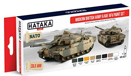 Hataka Modern British Army & RAF AFV Paint Set # AS77