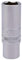 Draper 82142 1/4 Inch Square Drive 6 Point Metric Deep Socket, 12mm