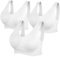 SIMIYA BH Damen ohne Bügel gepolstert Bustier Damen große Brüste Schlaf BH Push up Sport BH Bralette (3 Stück Weiß,L)