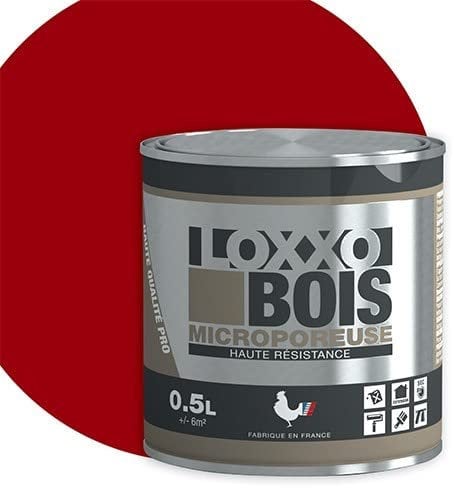 LOXXO Peinture Bois Rouge Basque 0,5 L