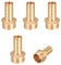 sourcing map 5 Stück Schlauchtülle Messing Schlauchanschluss Schlauchverbinder Widerhaken Rohr Stecker Adapter Schlauchadapter 10mm Widerhaken x G3/8 Außenrohr