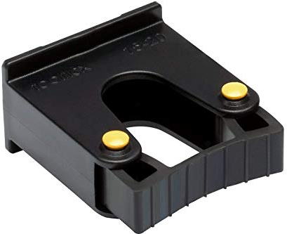 Toolflex Original Halterung schwarz für Werkzeug Gehstöcke Gehhilfen 15-20 mm für Aluschiene oder Einzelmontage
