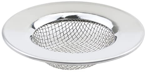 Antrader Kitchen Sink Strainer,2.5 Large Wide Rim Stainless Steel Mesh Basket Filter Trap, Fit Most 1.5-2.2 Inch Kitchen Drains