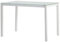 MOMMA HOME Mesa de Comedor Blanca Modelo Lluvia, Mesa de Cristal para Cocina, Acabado Color Blanco, Material Cristal Templado/Metal, Medidas Mesa Moderna 110x70x75 cm