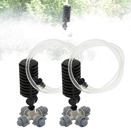 5 Set Micro Tubo spruzzatore cadenti Support Set Mist Croce ugelli Fogger Hanging Garden Serra Sistema di irrigazione (Color : Black)