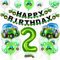 Traktor Geburtstag Geko 2 Jahre, Traktor Luftballon 2 Jahre, Geburtstagsdeko 2 Jahre Junge, Deko 2. Geburtstag Junge Trecker, Traktor Ballons für Kindergeburtstag Party Deko