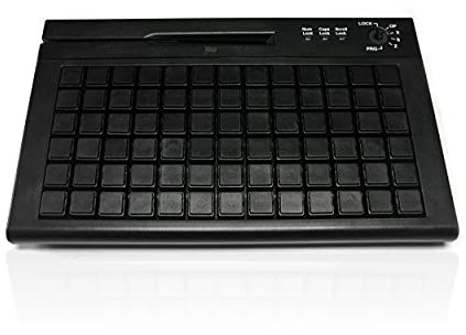 Accuratus S78A - USB Mini EPOS Keyboard with MSR, Keylock and 78 Fully Programmable Cherry MX Keys