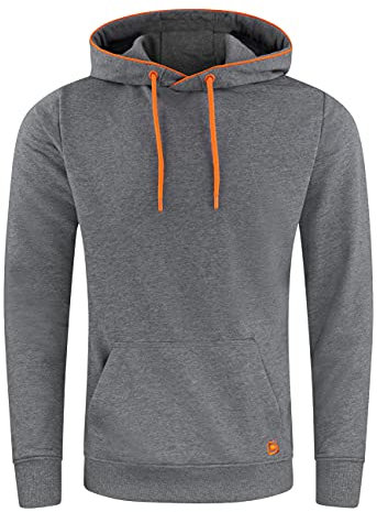 riverso Hoodie Herren Regular Fit RIVEnno Kapuzenpullover Pullover Sweatshirt 5XL, Größe:5XL, Farbe:Grey Melange Standard 2 (23300)