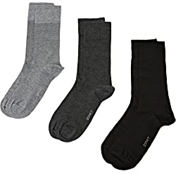 ESPRIT Herren Solid Mix 3-Pack Socken atmungsaktive biologische Baumwolle Lyocell verstärkte Herrensocken hautfreundlich strapazierfähig einfarbig für Business Alltag Multipack 3 Paar