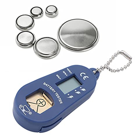 Appareil de test de batterie, testeur de batterie pour aides auditives, compartiment de batterie intégré portable pour les voyages pour les sorties pour l'hôpital pour la maison