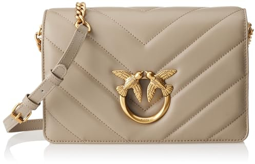 Pinko Women's Love Click Classic Sheep Nappa, I68Q_Noce-Antique Gold, Rozmiar uniwersalny