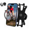 VIVEY Handyhalterung Fahrrad,Universal Silikon Handyhalter Motorrad Halterung,Airtag fahrradhaltermit 360° Drehbar Abnehmbare für 4,5-7 Zoll Smartphone(Schwarz-8)
