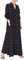 OMZIN Femmes Lin Chemise Robe Poche Robe Manches Longues Longue Robe Boutonnée Robe Décontractée Rose Bleu XL