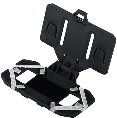 EralcNa Tactical Gear Plate Carrier Vest Accessories Phone Chest Mount Holder for Screen Size 4.7-6.7,BK