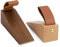 DIYCUT 2 Pièces Cale Porte Bois, Cale Porte Hêtre et Noyer Noir, Butoir de Porte Sol avec Patin en Caoutchouc Antidérapant, Silencieux et Antichoc pour un Dégagement de 5 à 30 mm