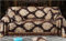 Homxi Big Sofa Überzug 4 Sitzer,190x350CM,Sofaüberwurf Decke Jacquard Blumenblatt mit Quasten Überwurf für Sofa Chenille Sofa-Handtuch Kaffee Braun Cauchsofa Bezug