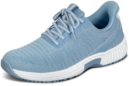 Orthofeet Kita Orthopädische Damen Sneaker | Hands-Free Wasserabweisender Slip-On Walkingschuh, Dehnbar, Atmungsaktiv, Rutschfest Und Fußgewölbestütze