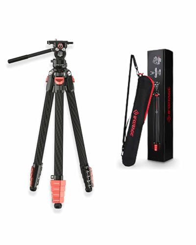 IFOOTAGE 55/140cm Tripod TC3 with K3 Mini Ball Head, Buckle Design, Light Weight 2.9lbs/1.3kg,Carbon Fiber,Gazelle TC3B+K3