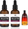 Inspired Beard Oil – Duftendes Aftershave-Bartöl für Bartwachstum und Konditionierung – Jojobaöl, Arganöl, Vitamin E – Hergestellt in Großbritannien – verschiedene Düfte (2 Stück, Fahrenheit)
