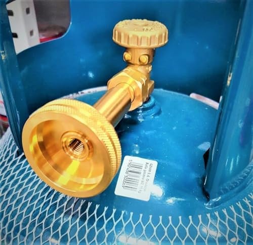 ZaTeChS Set di Attacco per Il Rifornimento Bombole GPL Attacco Dish | Adattatore per Il Riempimento Bombole + Adattatore Collegamento Tubi e Regolatori Standard Europeo 21,8 Bombola Italiana W20mm