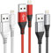 IDISON iphone ladekabel 2m 3Pack,usb lightning kabel MFi Zertifiziert,Nylon geflochten apple ladekabel für iPhone 14 13 12 11 Pro/Pro Max/Mini, XR XS Max X, 8 7 6 6s Plus, 5s 5 Se