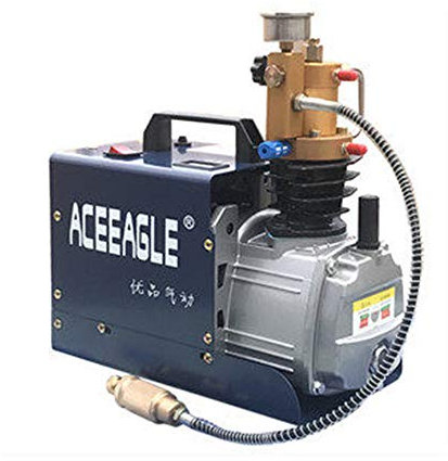 Compresseur haute pression Pcp Airgun Scuba Pompe 220 V 30 Mpa 300 bar 4500 Psi Compresseur d'air haute pression Pcp Airgun Scuba Pompe 1800 W avec refroidissement à eau et refroidissement par air