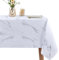 WenYa PVC Tablecloth Wipe Clean Table Cloth Wipeable Plastic Tablecloths, Rectangular Waterproof Table Cover Protector for Picnic Party Outdoor Indoor - Marble, 100x54in/255x137cm
