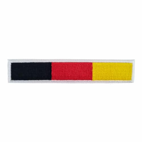 Spaß Kostet Aufnäher Aufbügler Patch Deutschlandfahne schmaler Streifen für Kutte Weste