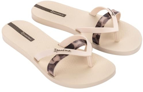 Ipanema Women's Kirei Chic FEM Flip Flops, Beige/Brown, 37 EU, Beige brown, 5 UK