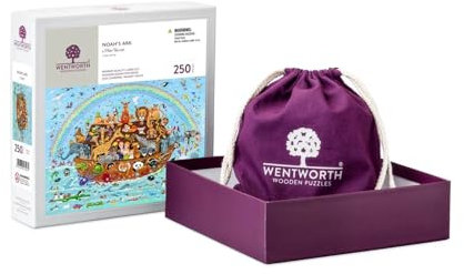 Wentworth Jigsaw Puzzle – Noah’s Ark – 100 Large Pieces – For Children - Shaped Puzzle Pieces & Themed Whimsies – Great for a Gift