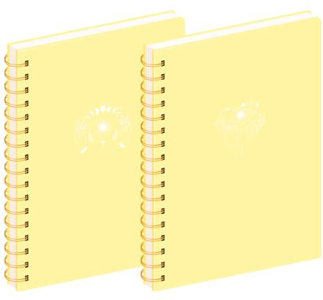 MGGAO 2 Pack Spirale Notebook, A4 Ästhetische Notizbücher für Frauen, College ruled Notebook, 160 Seiten, Büro Schule liefert Geschenke