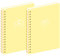 MGGAO 2 Pack Spirale Notebook, A4 Ästhetische Notizbücher für Frauen, College ruled Notebook, 160 Seiten, Büro Schule liefert Geschenke